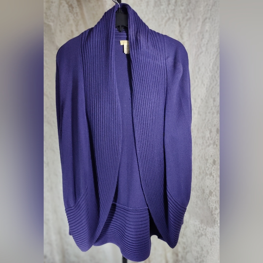 Chico's Rich Purple Cardigan Sweater